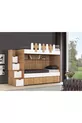 LETTI A CASTELLO CON LETTINO PER BAMBINI EVİMŞAH NOCE / BIANCO * SET DA 3
