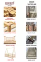 Lettino Montessori per Bambini e Neonati Unisex in Legno Naturale
