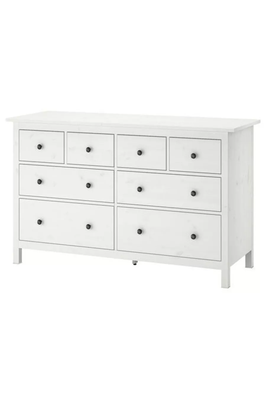 Hemnes, скрин с 8 чекмеджета, см, бял лак
