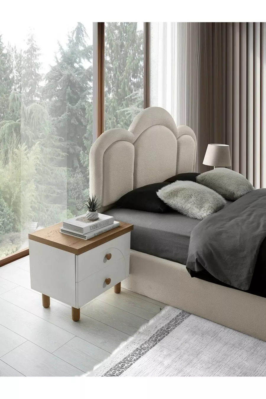Camera da letto con struttura in MDF Olimpos