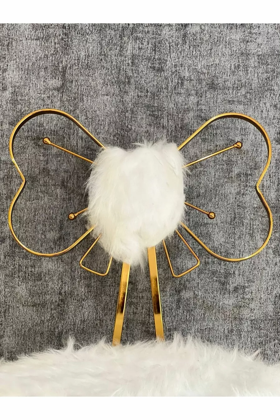 Chaise Papillon Tekstil Ea Concept Chaise Princesse Chaise de Maquillage 2 Ans Blanche Classique