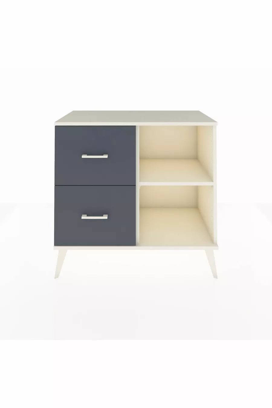 Hyperion Dressoir Enkele Plank 2 Lade Maansteen-Maansteen/Antraciet