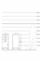 Commode Hyperion avec une étagère, 3 tiroirs et une porte, en pin et travertin