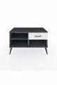 Hyperion Dressoir Enkel Plank Enkel Lade Antraciet-Antraciet/Marmer