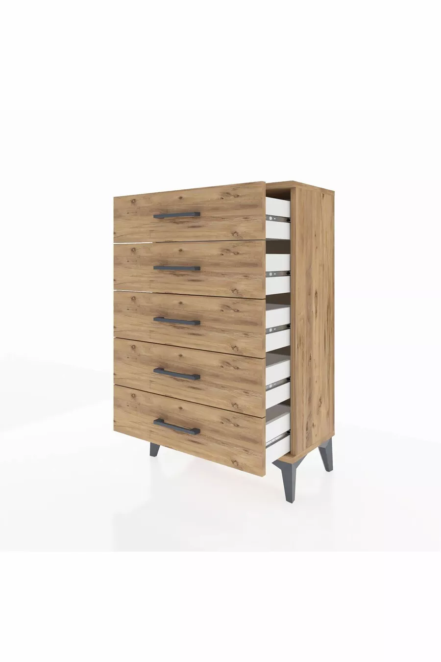 Silva Commode 5 tiroirs en pin - cm | Organisateur de chambre