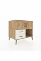 Kronos Dressoir 2 Planken 2 Lades 2 Deuren Dennen-Dennen/Steenachtig