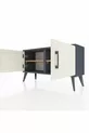 Arges Dresser with 2 Shelves and 2 Doors Anthracite-Ash/ Pine