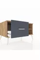 Kronos Kommode Ein Regal Ein Schublade Kiefer-Kiefer/Anthrazit