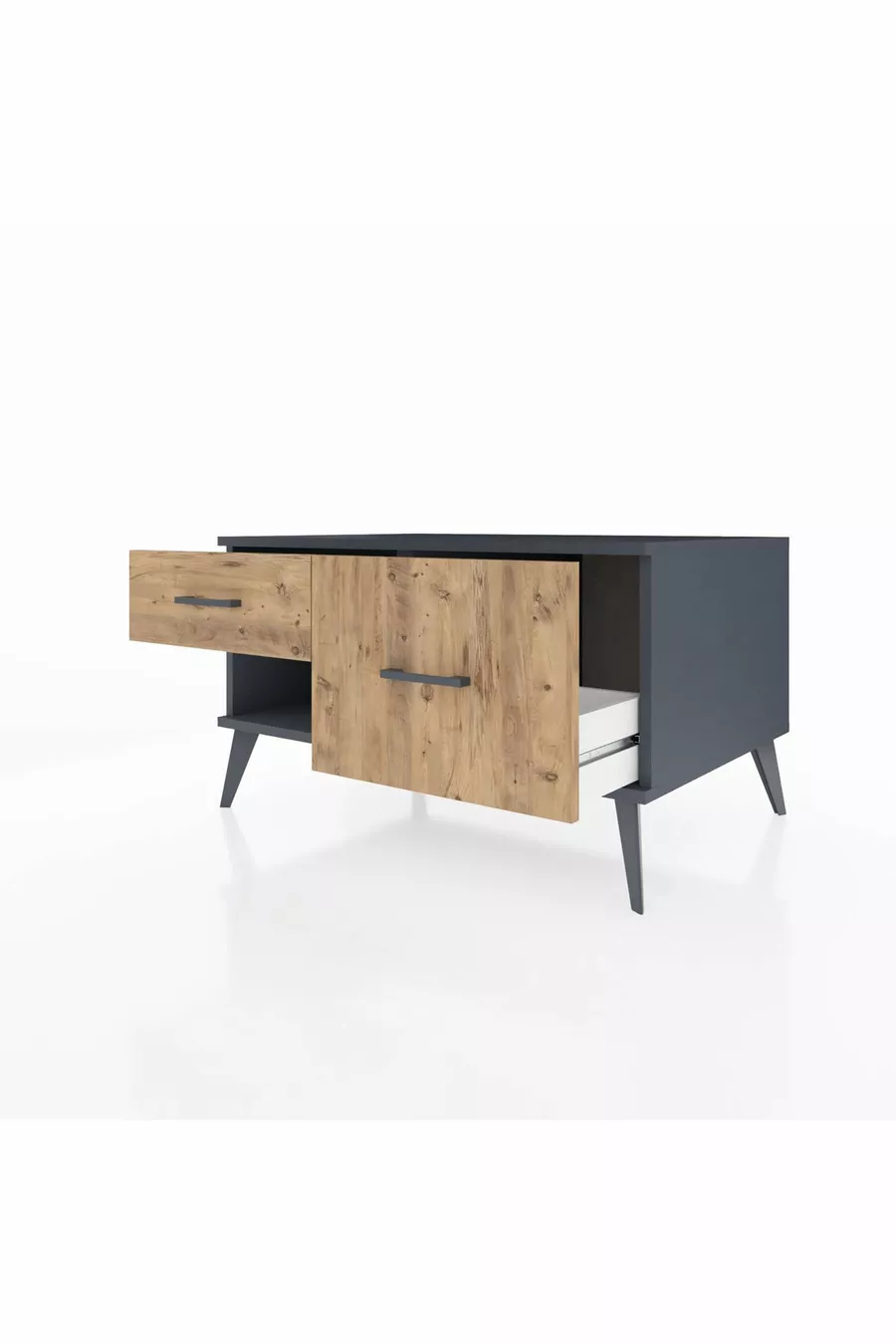 Kronos Dressoir 2 Lades Antraciet-Antraciet/Den