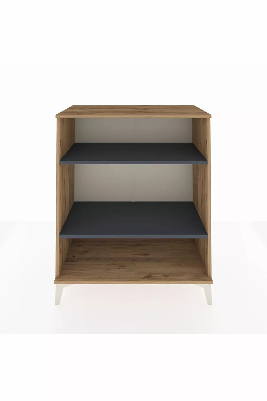 Commode Hyperion 2 étagères Pin-Anthracite