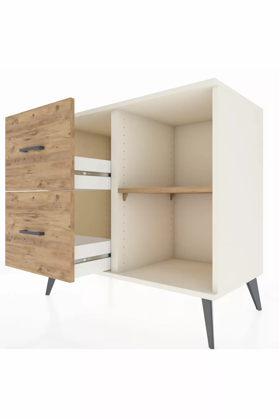 Hyperion Dressoir Met Eén Plank En 2 Lades Agaat-Plant