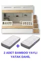 Berlin Ranza / Letto a castello in bambù con 2 molle incluso