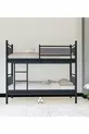 Gm Star Lits superposés Bois et Métal Noir-anthracite Gris
