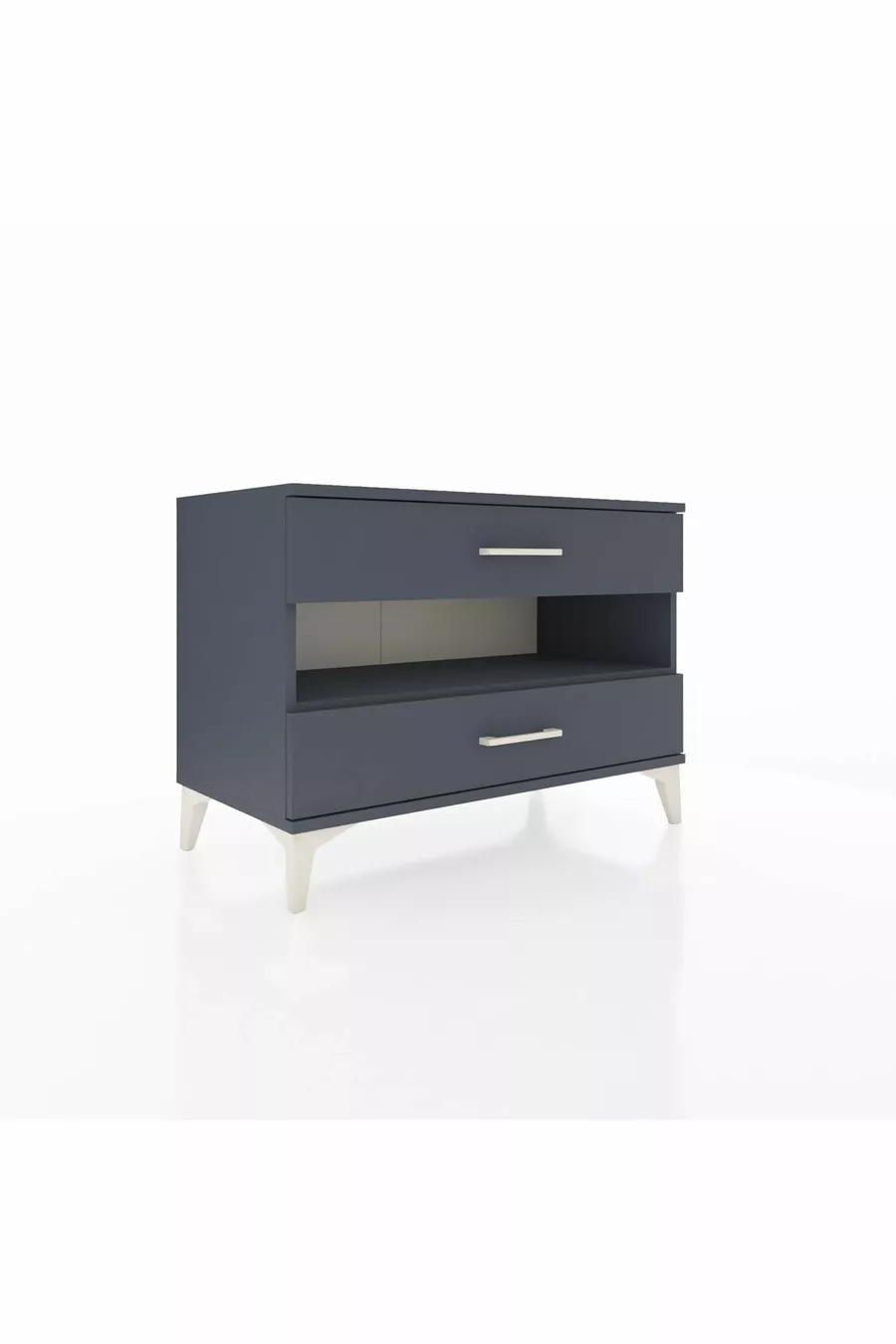 Hyperion Dressoir Met Eén Plank En 2 Lades Antraciet-Antraciet