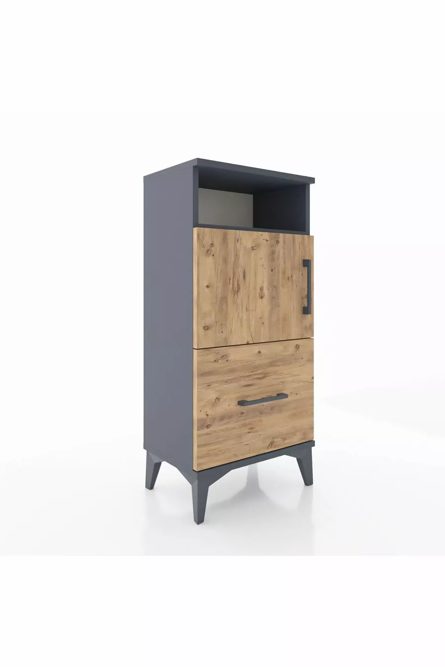 Arges Kast met 2 planken, 1 lade en 2 deuren Antraciet-Den