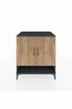Kronos Dressoir 3 Planken 2 Deuren Antraciet-Groen