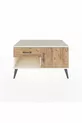 Commode Hyperion à une étagère, un tiroir et une porte en pierre de lune-pin