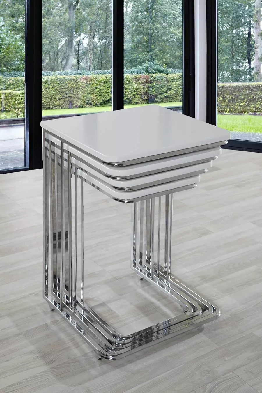 Table d'appoint Veys Vegas - - Blanc