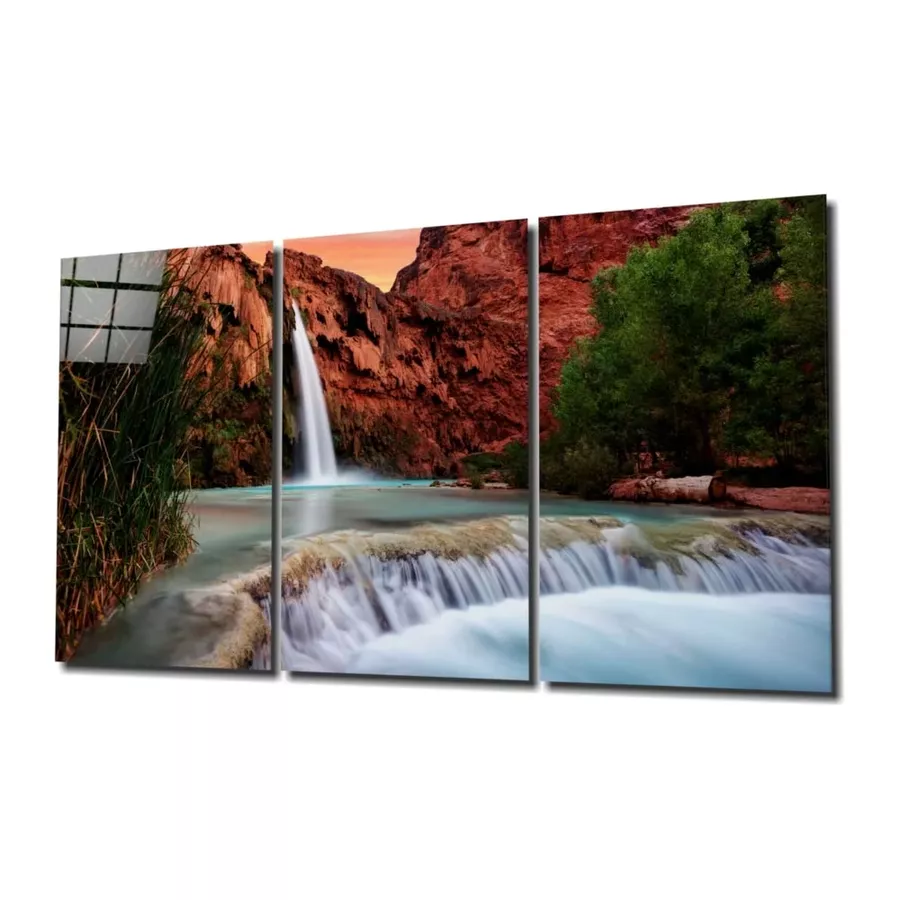 Peinture sur Verre Méga Cascade