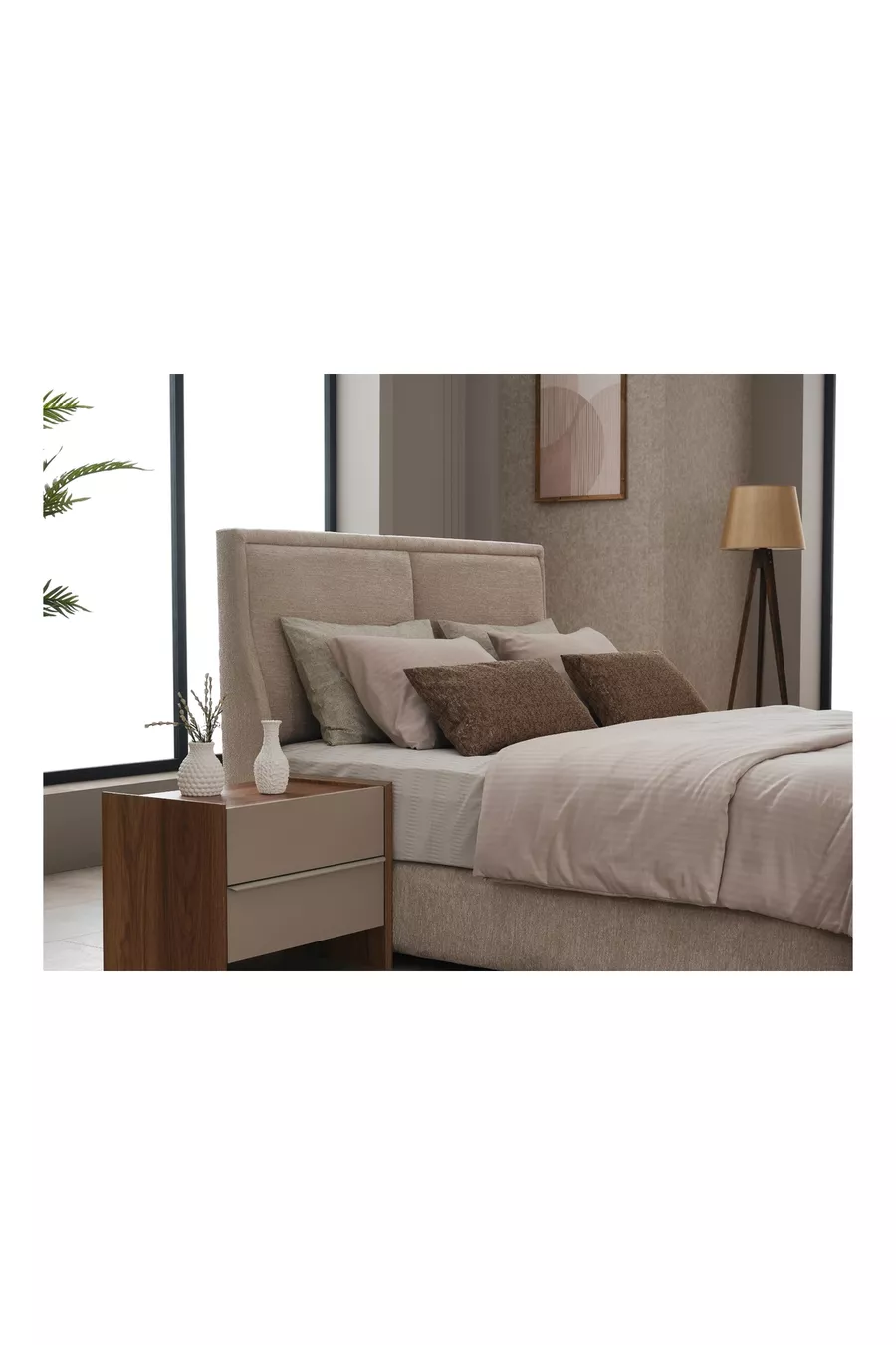 ENSEMBLE DE CHAMBRE À COUCHER MONARCH, AVEC MIROIR, 5 PORTES