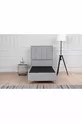Gold Therapy Storage Base and Headboard Set Gray (BED NOT INCLUDED)