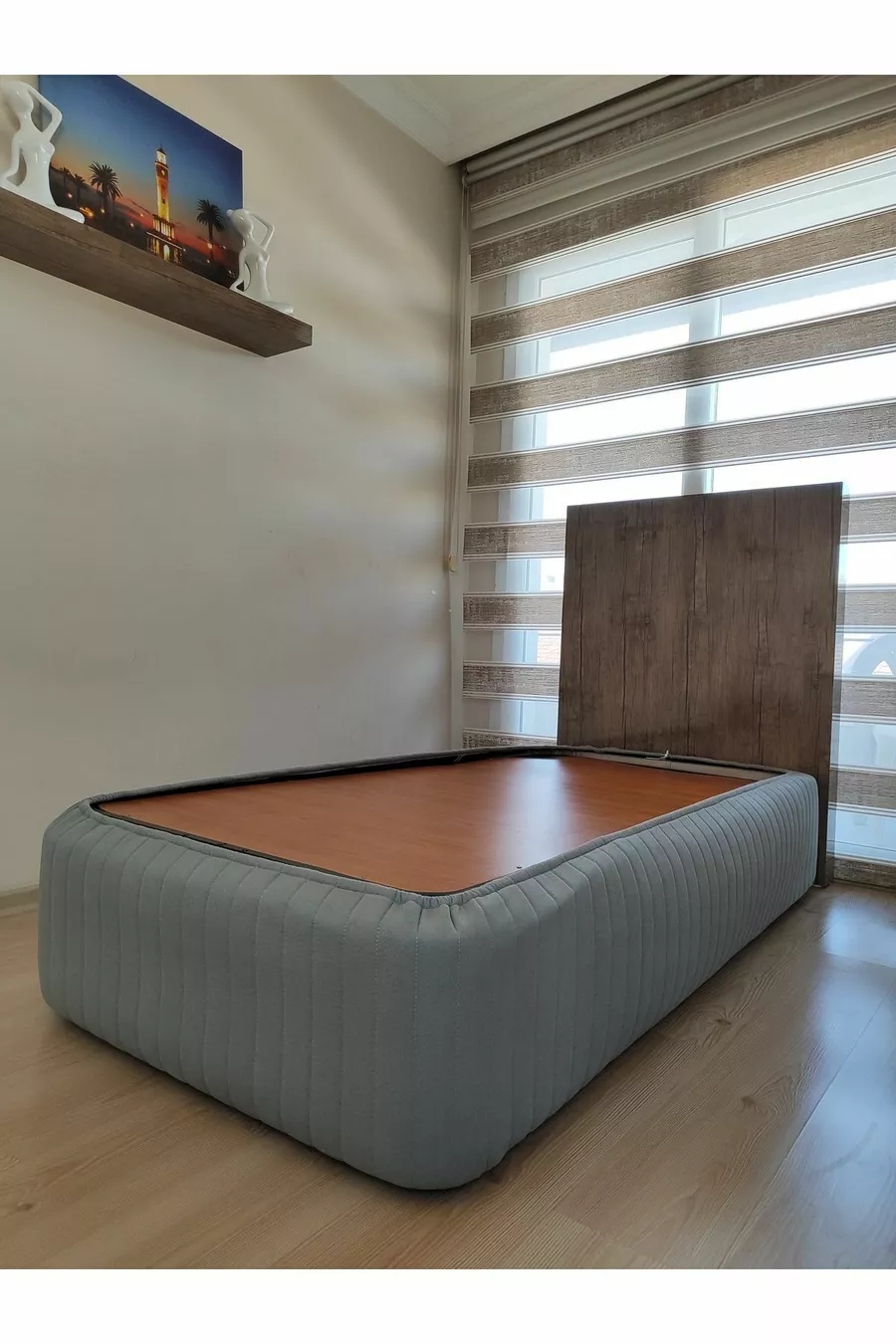 Design ENKELBED Sonnen Onderstel Rand HOES & Hoofdbord Hoes SET