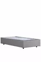 Riga Single MDF Bed Base, Light Gray (Excluding Headboard and Mattress)