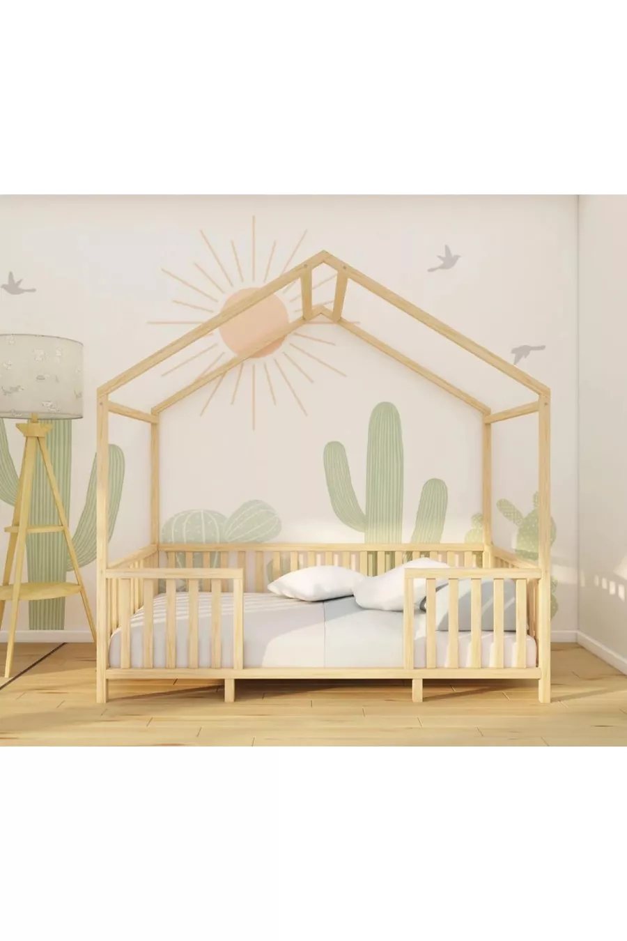 Letto per bambini e neonati in legno naturale