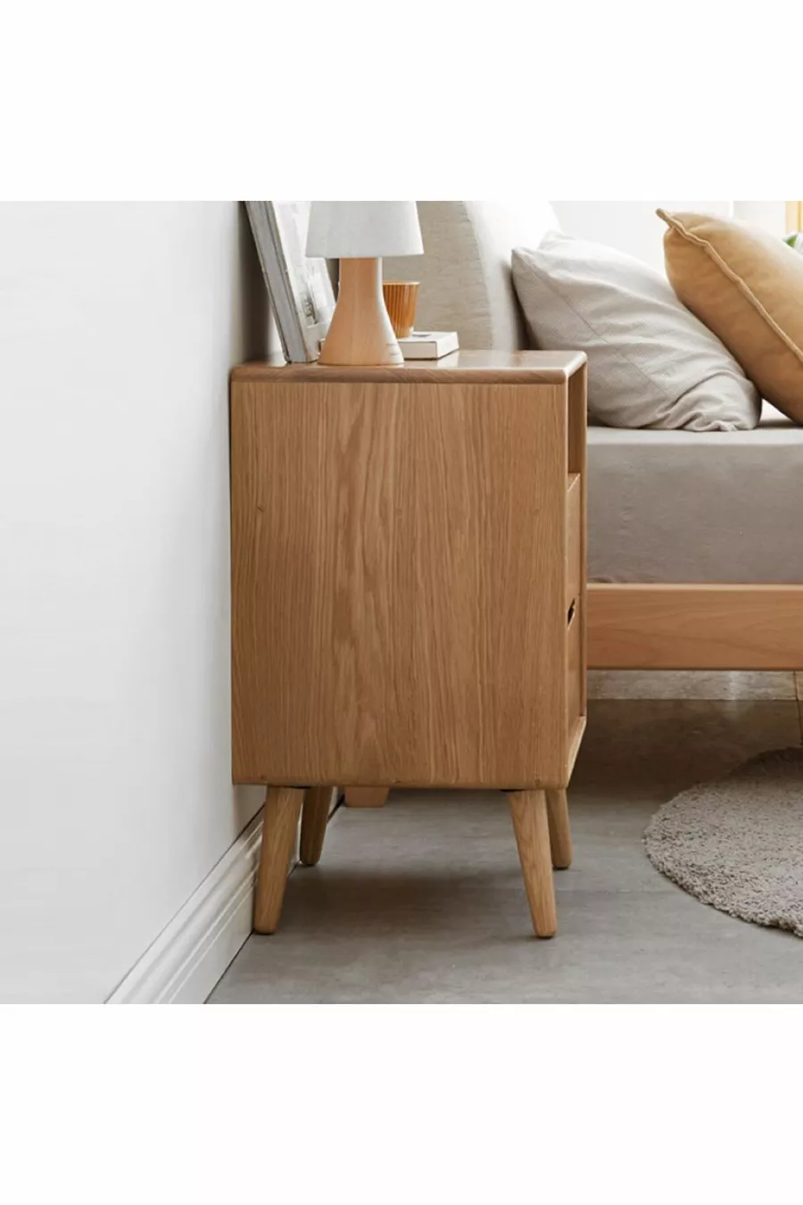 Aura Solid Wood Nightstand