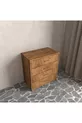 Commode en bois tendre de noyer à 4 tiroirs