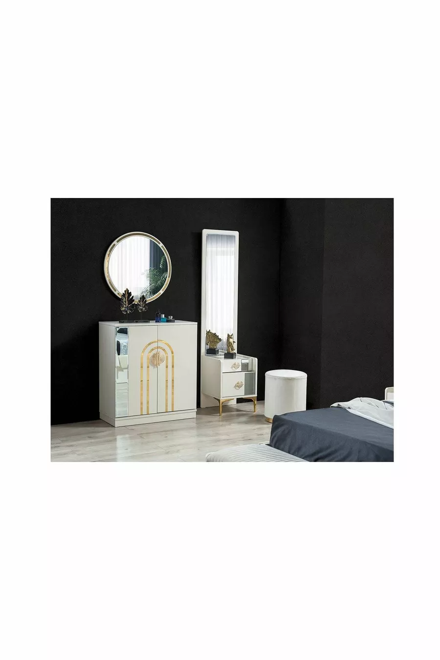 Set da Camera da Letto in Zaffiro e Opale