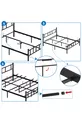 Metal Bed Frame, Akın Metal Bed Frame, Wrought Iron Bed Frame, Available in Various Sizes