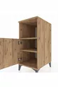 Kronos Nightstand with 2 Shelves and 1 Door Pine-Pine