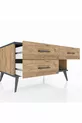 Commode Kronos 3 tiroirs Pin-Anthracite/Pin