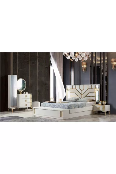 Lora Cream Bedroom Set