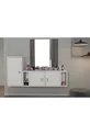 Set camera da letto modulare con armadio a cassetti con ante e set di scaffali