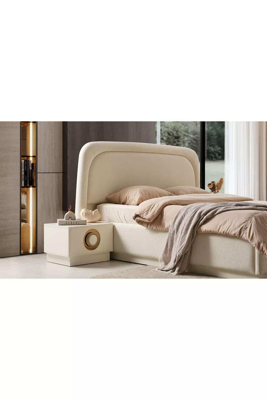 Camera da Letto Lisbona con Letto Basso - Armadio ad Angolo