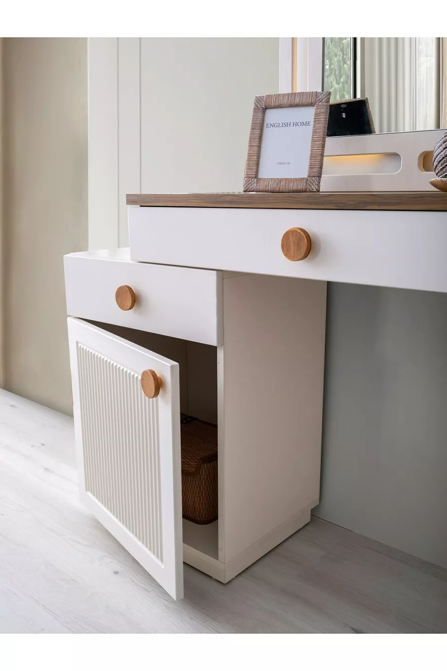 ENSEMBLE DE CHAMBRE À COUCHER ŞEHZADE EN MDF AVEC LIT