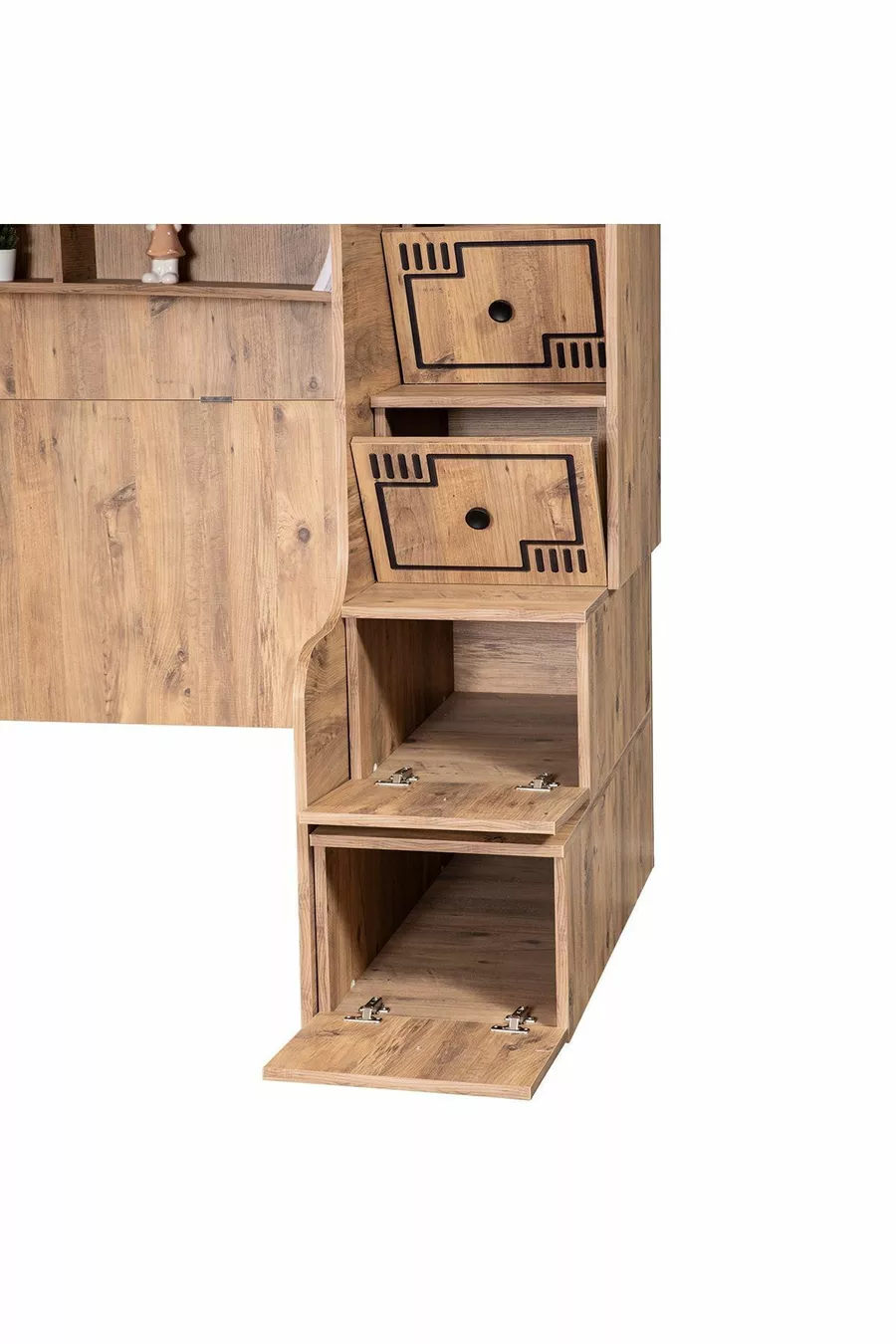 Stapelbed, Natuurlijke Stapelbed Bed, Tafel