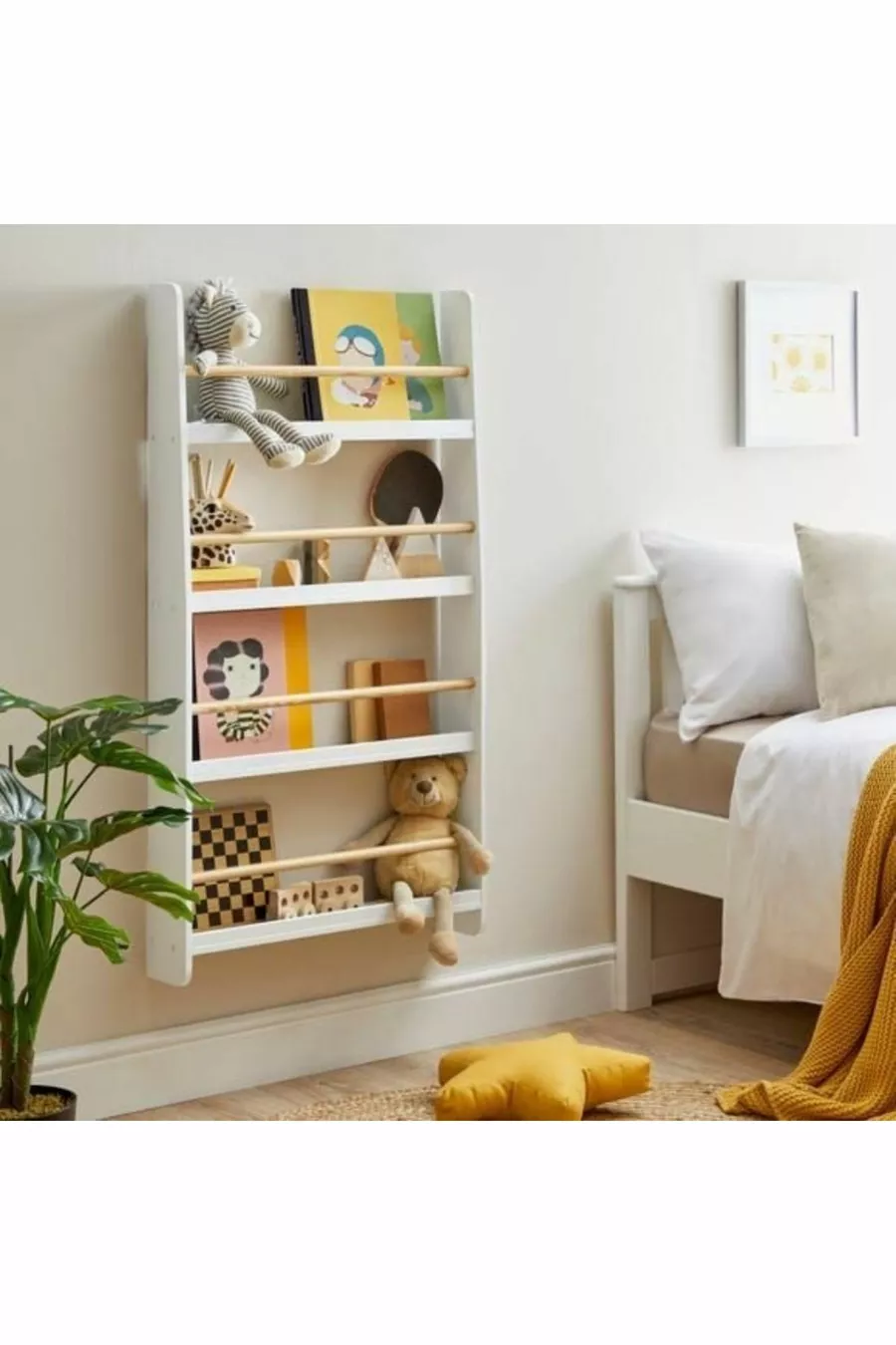 Étagère murale Montessori pour chambre d’enfant, maternelle, salle d’activités, bibliothèque murale Montessori