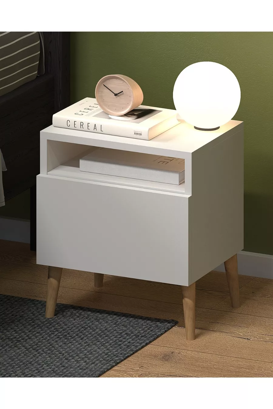 Chevet à porte Luce, lot de 2