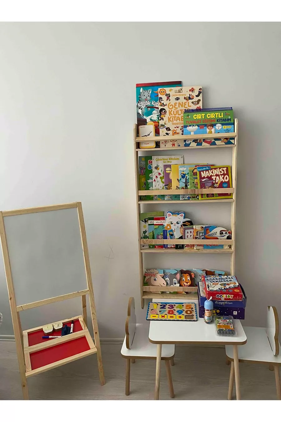 Houten Montessori Boekenkast Educatieve Boekenkast voor Kinderkamer