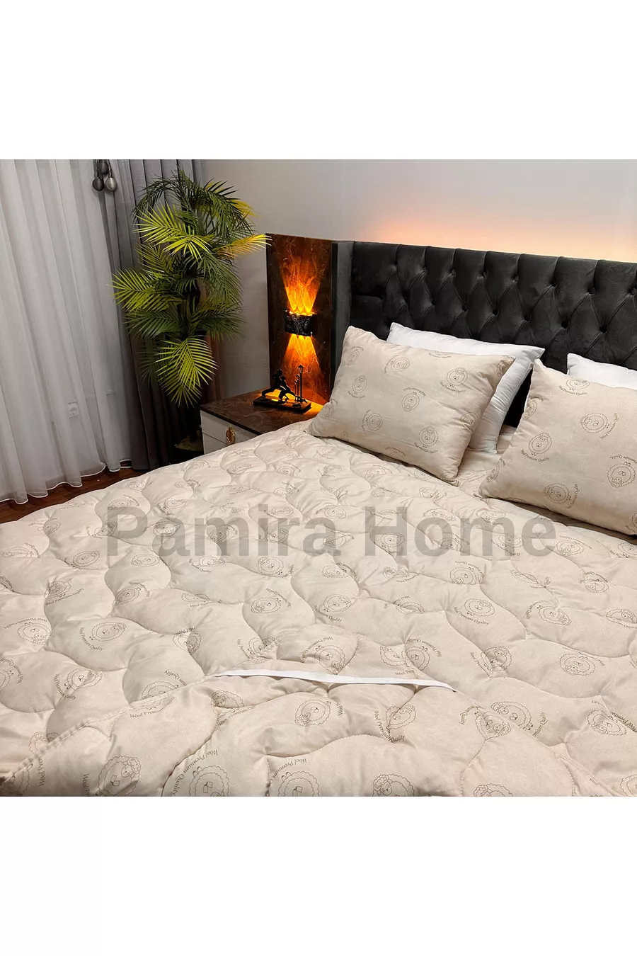 Protège-matelas en laine d'agneau Mérinos, Protection de lit ( % LAINE D'AGNEAU MÉRINOS)