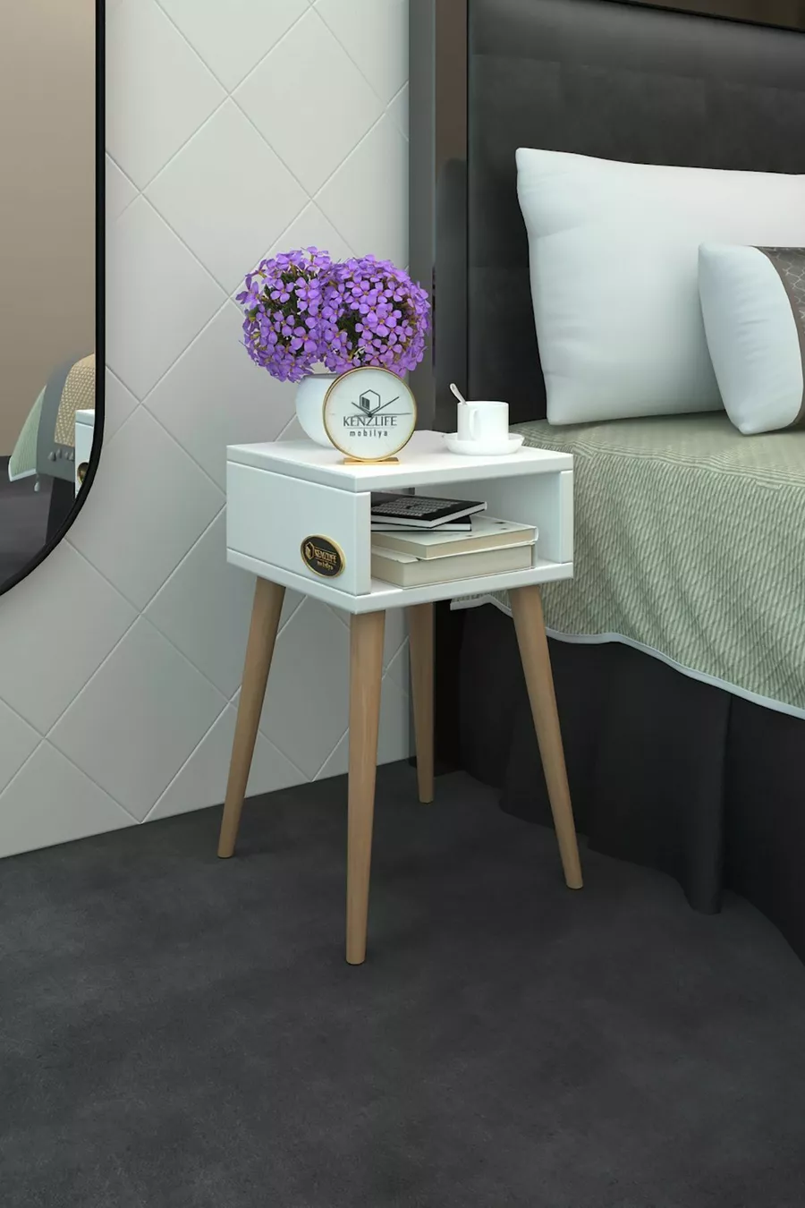 Ragnarok Byz Nightstand ** Wooden Legs