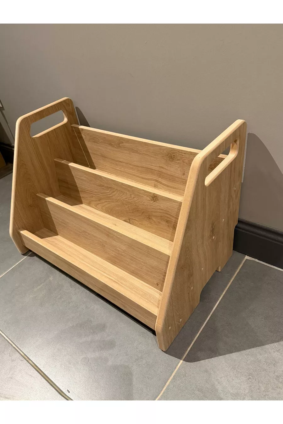 Montessori 3 Raflı MDF Çok Kullanışlı Kitaplık