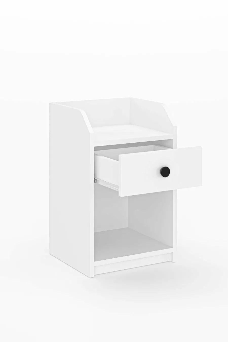 Camera da letto Urartu comodino bianco con un cassetto