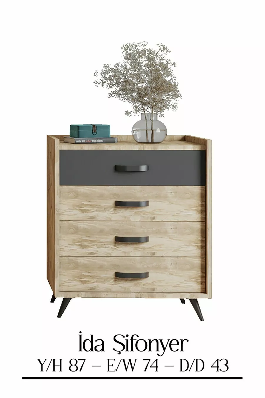 Commode Ida à 4 tiroirs