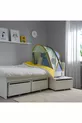 Adjustable width bed canopy, blue-green, Height: cm Width: // cm