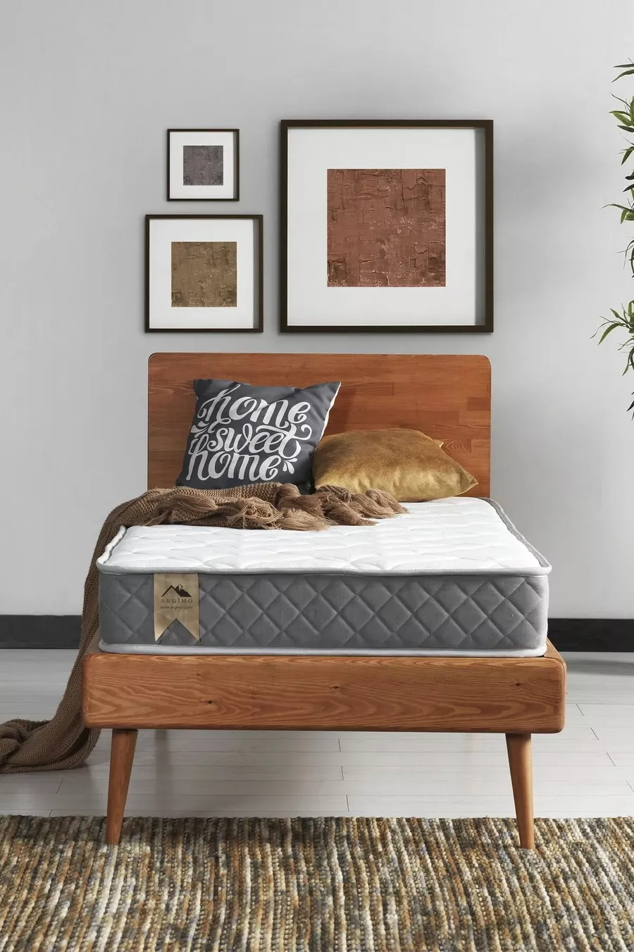 Lit réversible Prestige en tissu tricoté pour une personne