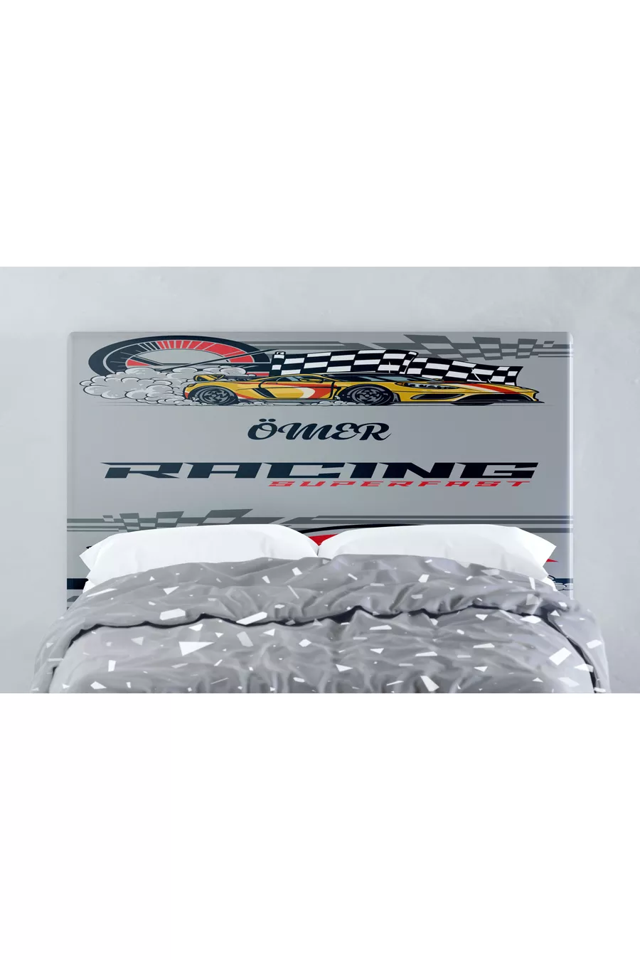 Housse de tête de lit Racing Car